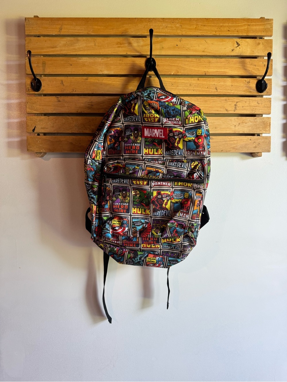 💗5 for $25💗 Marvel Multicolor Comic Panel Backpack - Red, Yellow, Blue, Black